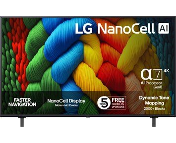 LG 50tum 4K NanoCell-TV med levande bildkvalitet - 50NANO80A6B