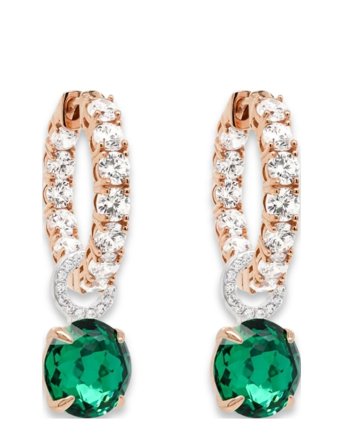 Marmara Sterling Goldplated Earrings - Green - ONE SIZE