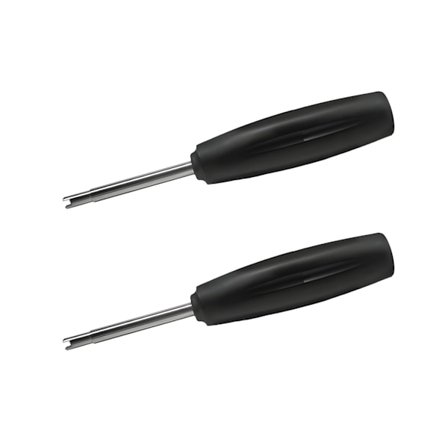 2 stycken ventilkärnverktyg, verktyg för borttagning och installation av ventilkärna, hjälper till att skydda mot över- eller underdragning, svart