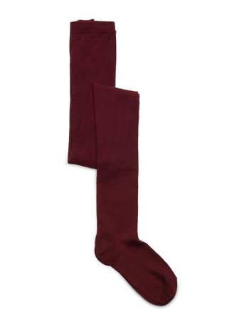 Wool/Cotton Tights Socks & Tights Tights Rød Mp Denmark