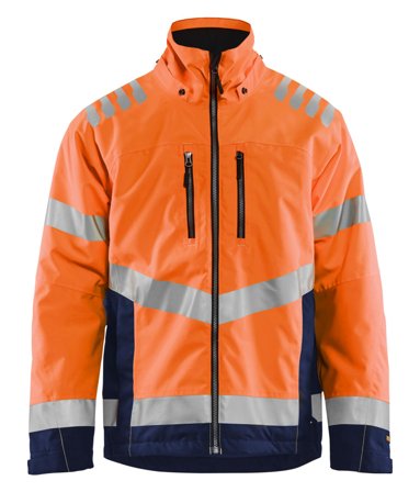 Blåkläder 478019775389XXXL Vinterjacka varsel, orange/marinblå 3XL, Kläder
