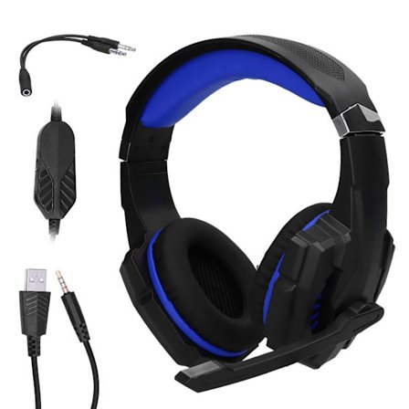 PYTHON FLY G9000Mini Trådbundet Gaming Headset med Surroundljud Hög Upplösning Klar Ljudkvalitet i Blått