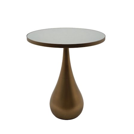 Seal M Sivupöytä Peilillä Ruskea Kulta 40X40X46Cm