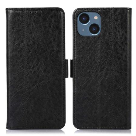 Iphone 14 Crazy Horse Texture Fodral - Svart Black