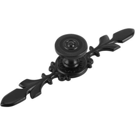 (Sort) Dørhåndtag Vintage Style Håndtag, Retro Sort Aluminium Ca