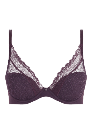 Chantelle Norah Chic Plunge T-shirt Bra Bh Dam Lila E65