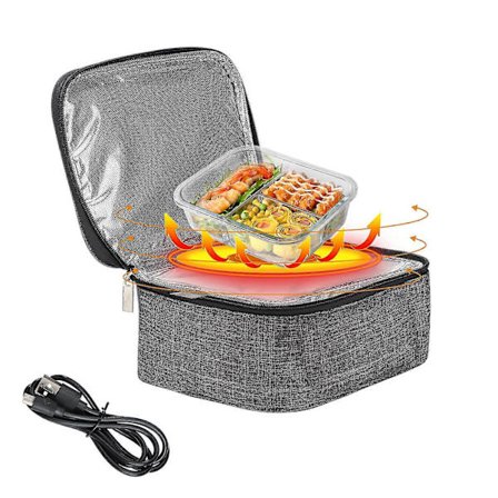 Bärbar Elektrisk Uppvärmd Matlåda Bil Mini Mikrovågsugn Matkasse Oxford Vattentät