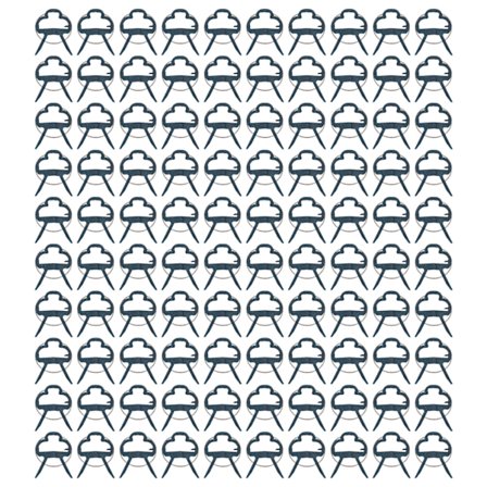 100 st Växtstöd Clips Trädgårdsbindningsklämmor för ympningsverktyg