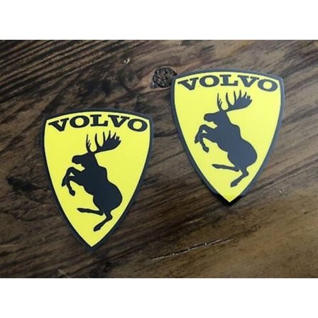 Par (2) ekte Prancing Moose VOO 3 tradisjonelle vinyldekaler