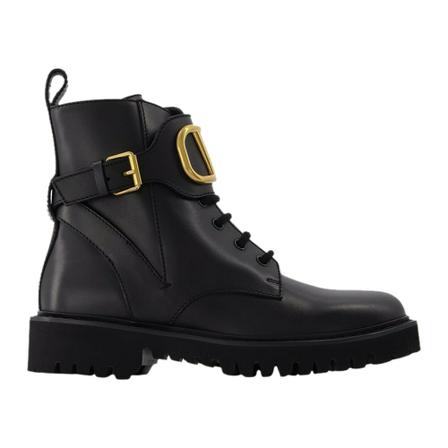 Valentino Garavani VLogo Laarzen , Zwart , Dames , Maat: 35 EU Laarzen