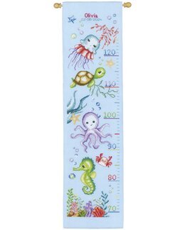 Broderikit Måttvepa Havsdjur - Vervaco