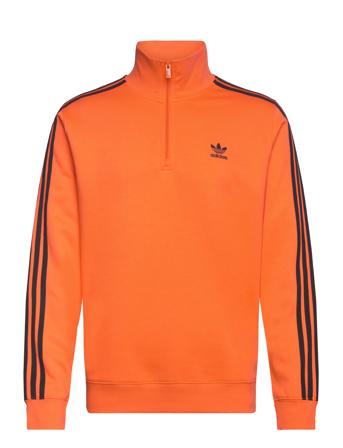 Adicolor Classics 3-Stripes Half-Zip Sweatshirt Sweat-shirt Genser Oransje Adidas Originals*Betinget Tilbud