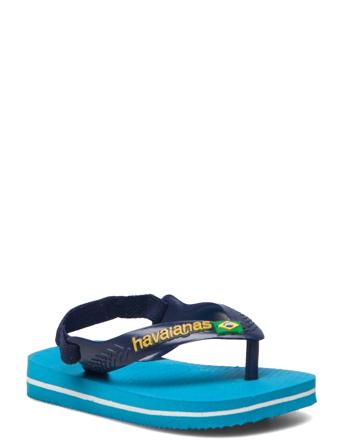 Hav Baby Brasil Logo Shoes Summer Shoes Flip Flops Blå Havaianas*Betinget Tilbud