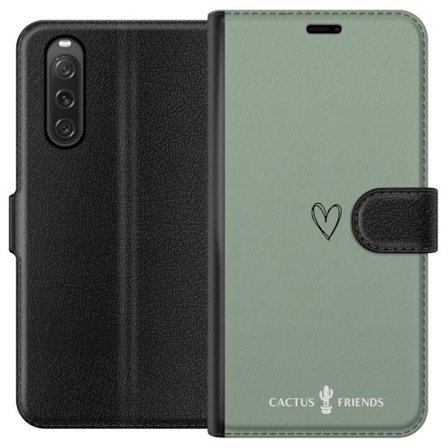 Yhteensopiva Lompakkokotelo Sony Sony Xperia 10 V Cactus and Friends – SageLove