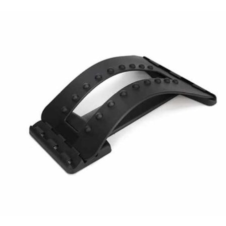 Selän ojentaja ja lannerangan tuki 3-vaiheinen - Musta