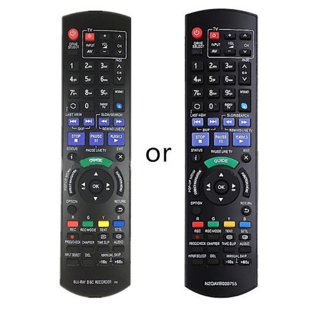 Fjernbetjening kompatibel til Panasonic- Blu-ray Disc-optager N2qayb000344 N2qayb000338 N2qayb000755 Dmr-bs850 Dmr-bs750