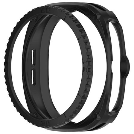 Kompatibel med Samsung Watch8 Classic Armored Shell + Skala Bezel Set TPU Skyddsfodral Stötsäkert Skärmskydd för Galaxy