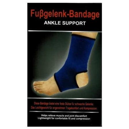 Elastiskt Fotledsskydd / Fotstöd - 1-Pack (BLÅ) Blå one size