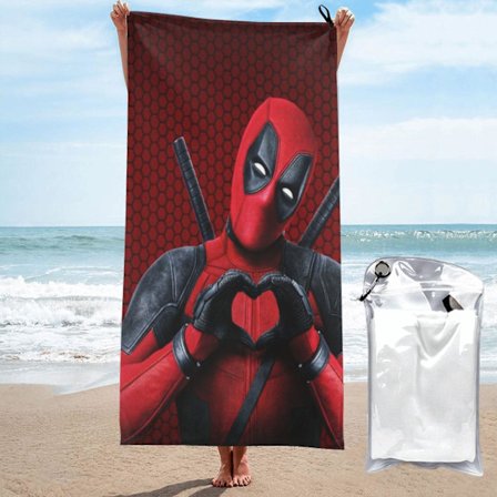 Deadpool Mikrokuitu Rantapyyhe Kesä Imee Suuri Kylpyallas Pyyhkeet Hiekka Tiivis Nopeasti Kuivuva Ranta Tarvikkeet