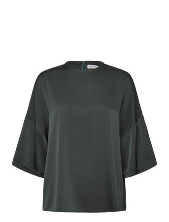 Thess Silk Tee Green Ahlvar Gallery