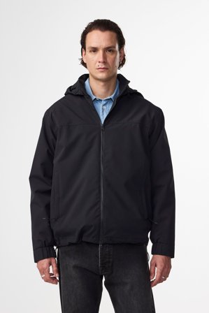 NN.07 Gabriel Jakke Herre Sort Polyester