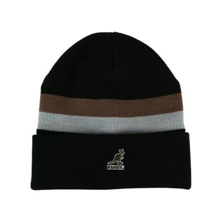 Kangol Dual Stripe Beanie K4261Sp cap Sort, Herre Accessories, Størrelse: ONE Size