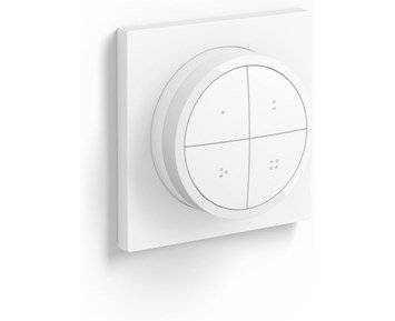 Philips Tap dial switch White - Mångsidig strömbrytare med flera monteringsmöjligheter