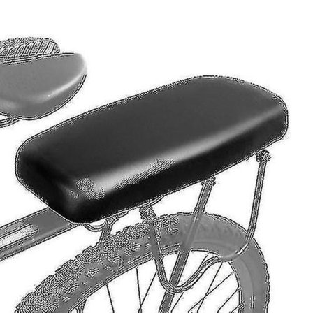 Cykelbaksäte Cykling Mountainbike PU Läder Mjuk Bekväm Kudde Cykel Bak