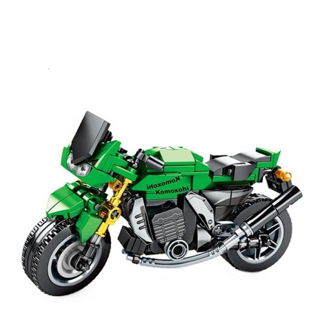 Moottoripyörän mallirakennuspalikat, simulointimoottoripyörän malli, opetuslelut, rakennuspalikat, lahjat (tyyli 1)