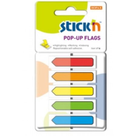 Indexflikar med pilarna på en dispenser 45x12mm/ 150 stycken