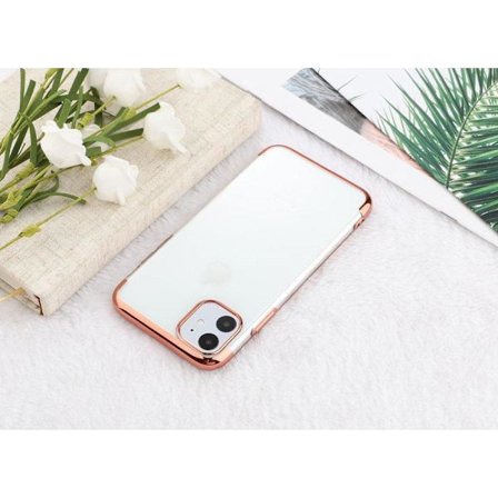 Elektropläterat TPU-skal iPhone 12 Pro Max med två skärmskydd.