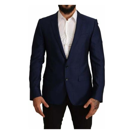 Dolce & Gabbana Slim Fit Jacket Martini Blazer , Blauw , Heren , Maat: M