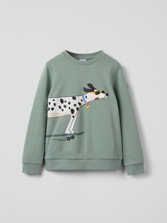 Polarn O. Pyret Sweatshirt taxi - 98 - barnkläder - green