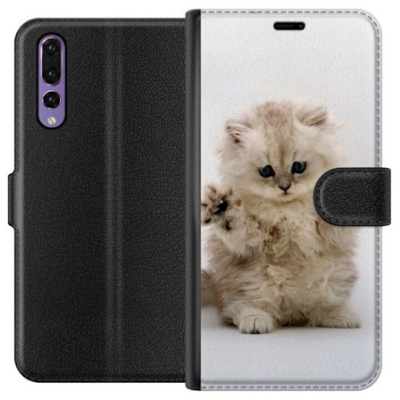 Kompatibelt Lommeboketui til Huawei Huawei P20 Pro Katt