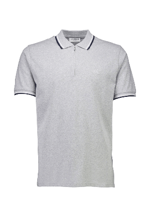 Lindbergh Polo Shirt With Zip Tröjor Herr Grå 3XL