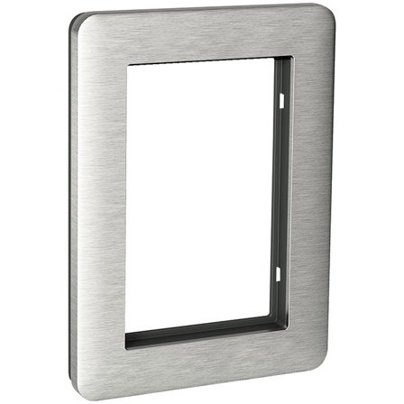 Schneider Electric Exxact Solid Ramme stål, for 2-veisuttak, Strømbrytere & vegguttak