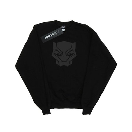Marvel Boys Black Panther Black On Black Sweatshirt 12-13 År