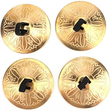 2 Par 4 stk Amerikanske Mave-Dans Finger Zills/Sagats/Cymbler