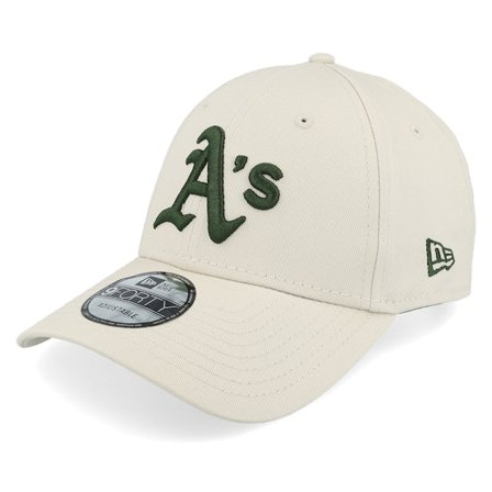 New Era - MLB Beige adjustable Czapka Z Daszkiem - Oakland Athletics League Essential 9FORTY Stone Adjustable @ Hatstore
