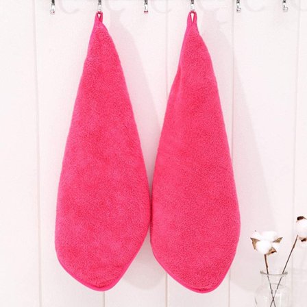 (25 x 30 cm, Rosa) Håndkle til å henge opp, Korall Mikrofiber Fle