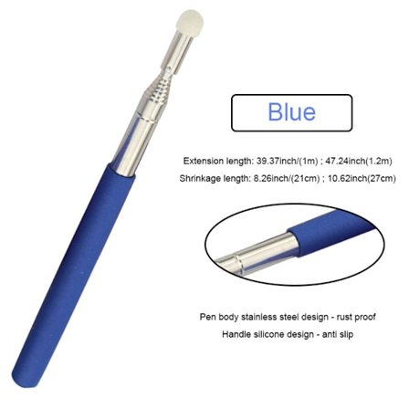 Infällbar Teaching Stick Whiteboard pekpenna BLÅ 1M 1M