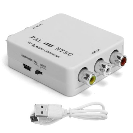 PAL til NTSC-konverter HD PAL/NTSC-formatkonverter for DVD VCD-spiller Opptaker Videokamera VCR DVR PS3