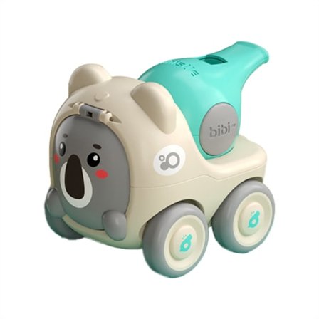 Cartoon Whistle Animal Press Sliding Pull Back Car Toy Press and Go Car Toys (Koala)