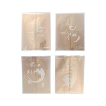 100 stk/sett DIY Godteriposer Søt Kaninmønster Månekaker Plastposer til Fest 9x11,5cm