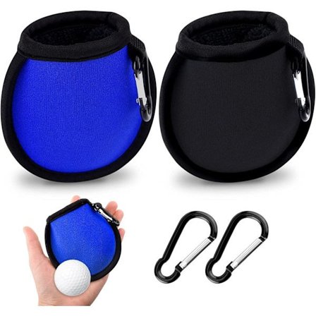 2-pak golfboldrensepose, golfgaver Golfbold og klubclips på vandtæt vaskepose tilbehør til mænd kvinder og børn Cart Bag