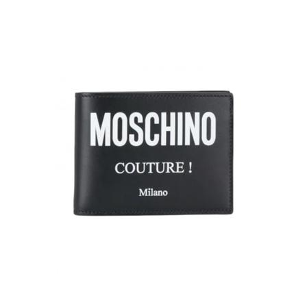 Moschino Wallets , Zwart , Heren , Maat: ONE Size