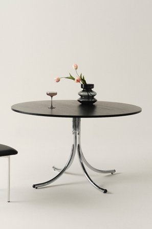 Jotex - Spisebord Diameter 130 Cm Svart - CHIPLEY - Kjøp Spisebord hos Jotex