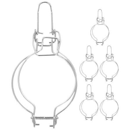 6 stk. Syltetøyglass Lås Spenne Forsegling Glasskrukke Klips Metallfester Bredmunnet Krukke Spenner Matkonservering Klips Glassbeholder Tilbehør For 