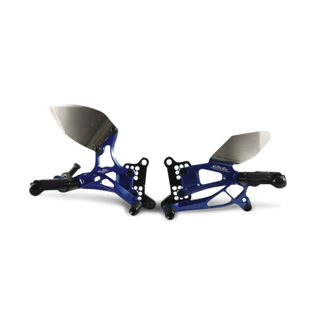 Pedane Valter Moto Tipo 2.5 Blu - Suzuki GSX 1340 R Hayabusa 2018-2018