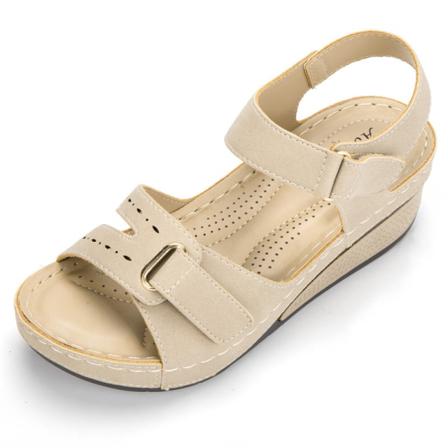 Kvinnors Sandaler Med Öppen Tå Och Ankelrem Platformsandaler